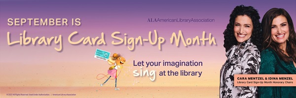 Library Card Sign-Up Month banner