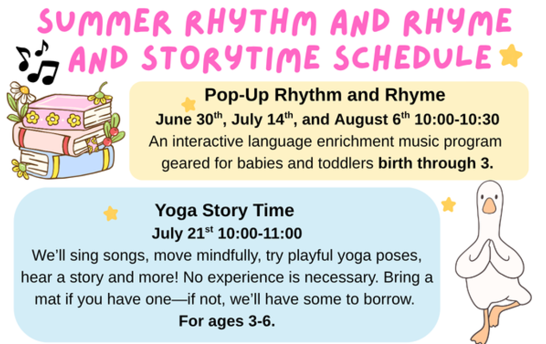 Summer Storytimes!