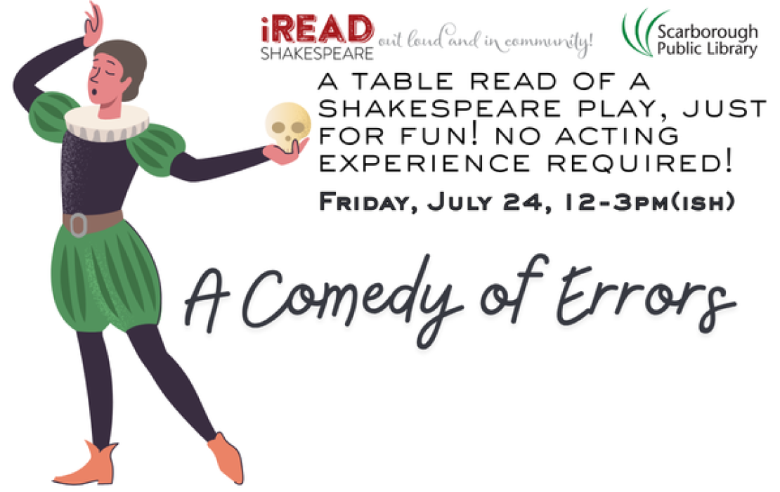 "A Comedy of Errors" Table Read-- Summer Shakespeare Fridays