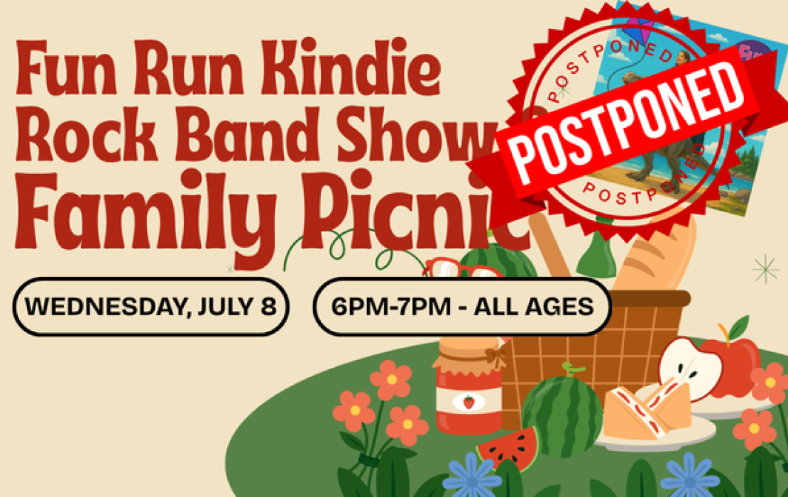 POSTPONED Fun Run Kindie Rock Band Show & Family Picnic