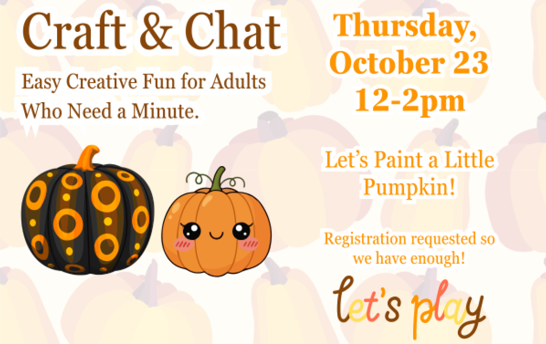 Craft & Chat: Spooktacularly Silly Pumpkin Painting