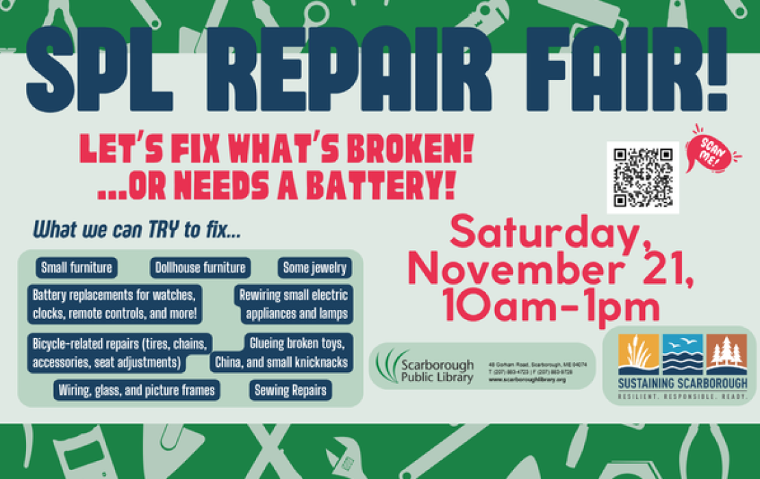 Repair Fair! Let's Fix What's Broken (or needs a battery)!